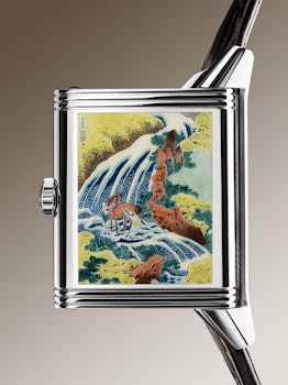 Jaeger-LeCoultre Reverso Tribute Watch with waterfall scene