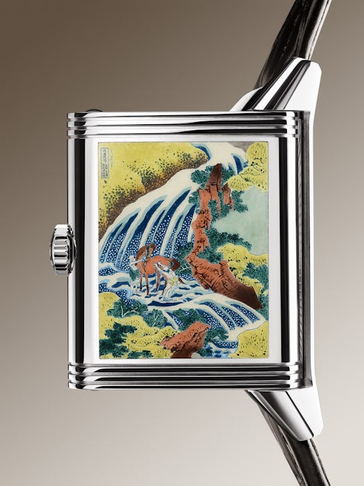 Jaeger-LeCoultre Reverso Tribute Watch with waterfall scene