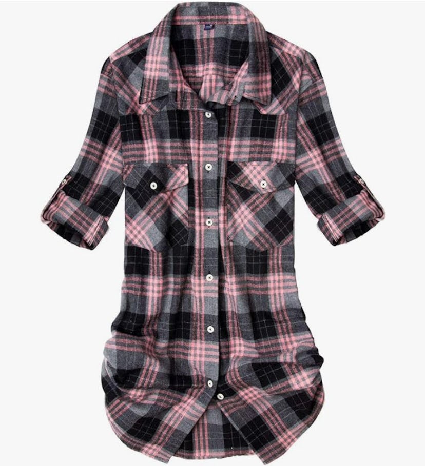 Alimens & Gentle Flannel Plaid Shirt