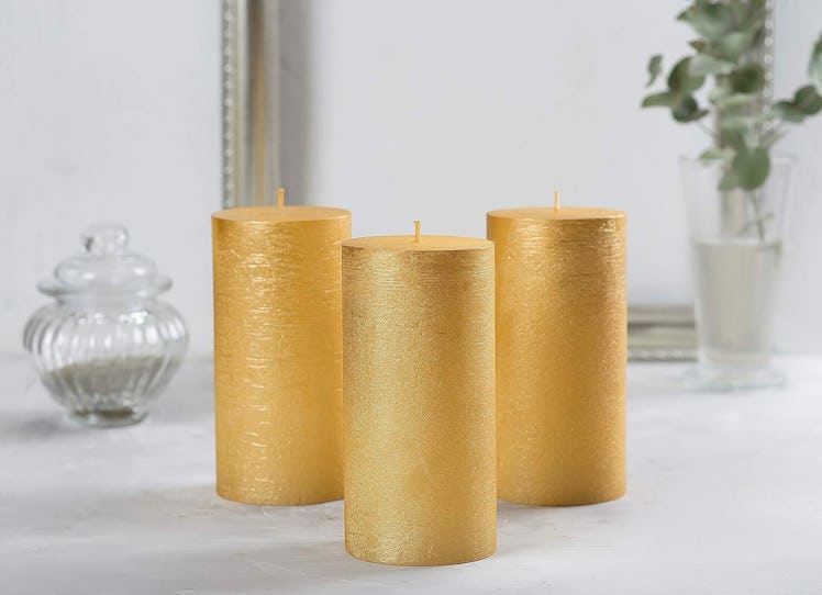 Melt Candle Company Pillar Candles (Set Of 3)