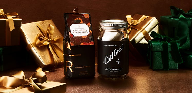This Starbucks winter 2023 holiday merch includes a cold brew set. 