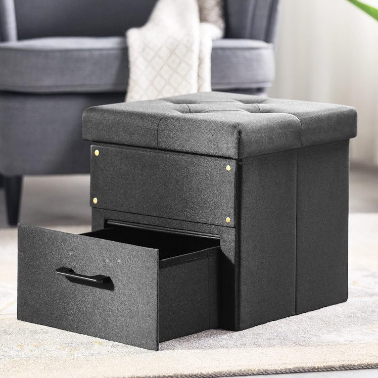 Otto & Ben Stockbox Ottoman with Storage Drawer