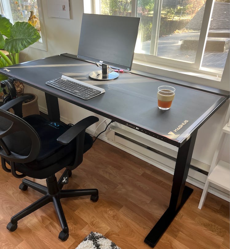 MAGNUS Pro Sit-To-Stand Metal Desk with Magnetic Ecosystem