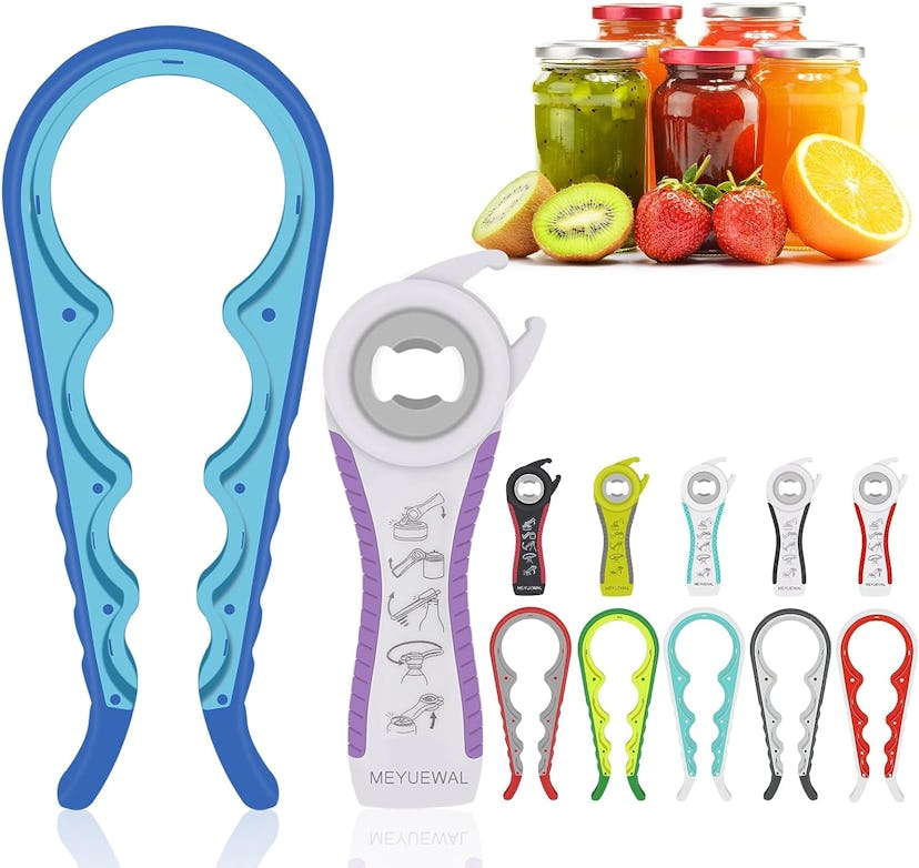 MEYUEWAL 5-in-1 Jar Opener & Can Opener (2 Pieces)