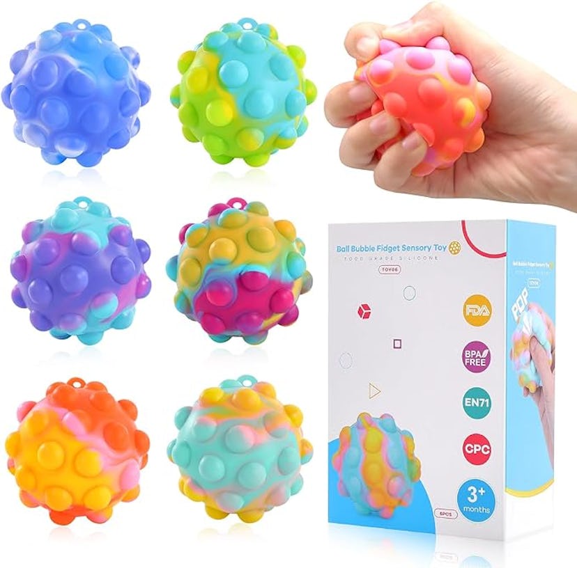 Genuvi Pop Fidget Toys (6 Pieces)