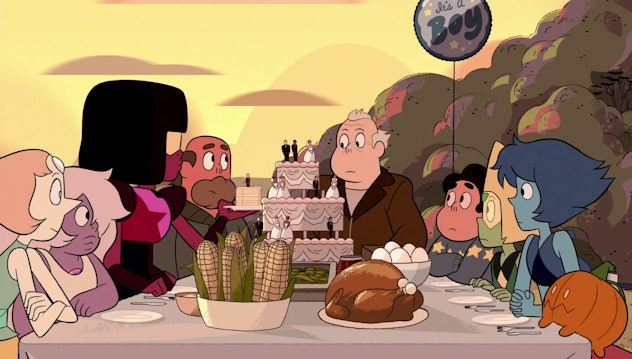 Steven Universe "Gem Harvest," a Thanksgiving episode of a kid's show to watch as a family.