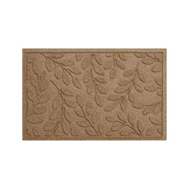 Thirsty Leaves Flax Doormat 22"x34" for Thanksgiving fall porch decor
