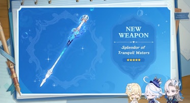 Splendor of Tranquil Waters weapon