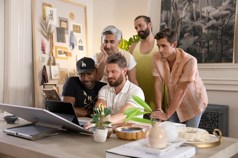 Bobby and his ‘Queer Eye’ co-stars. Photo via Netflix
