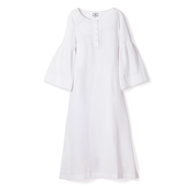Women's White Flannel Seraphine Nightgown