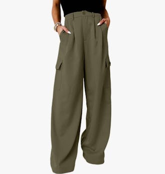 Dokotoo High Waisted Wide Leg Cargo Pants