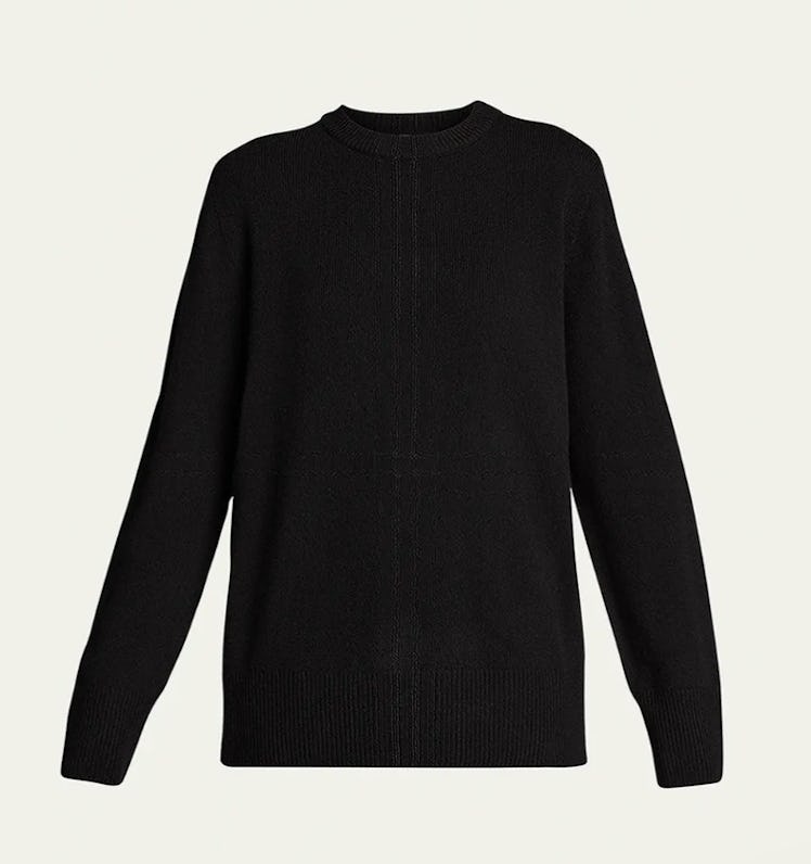 black cashmere sweater