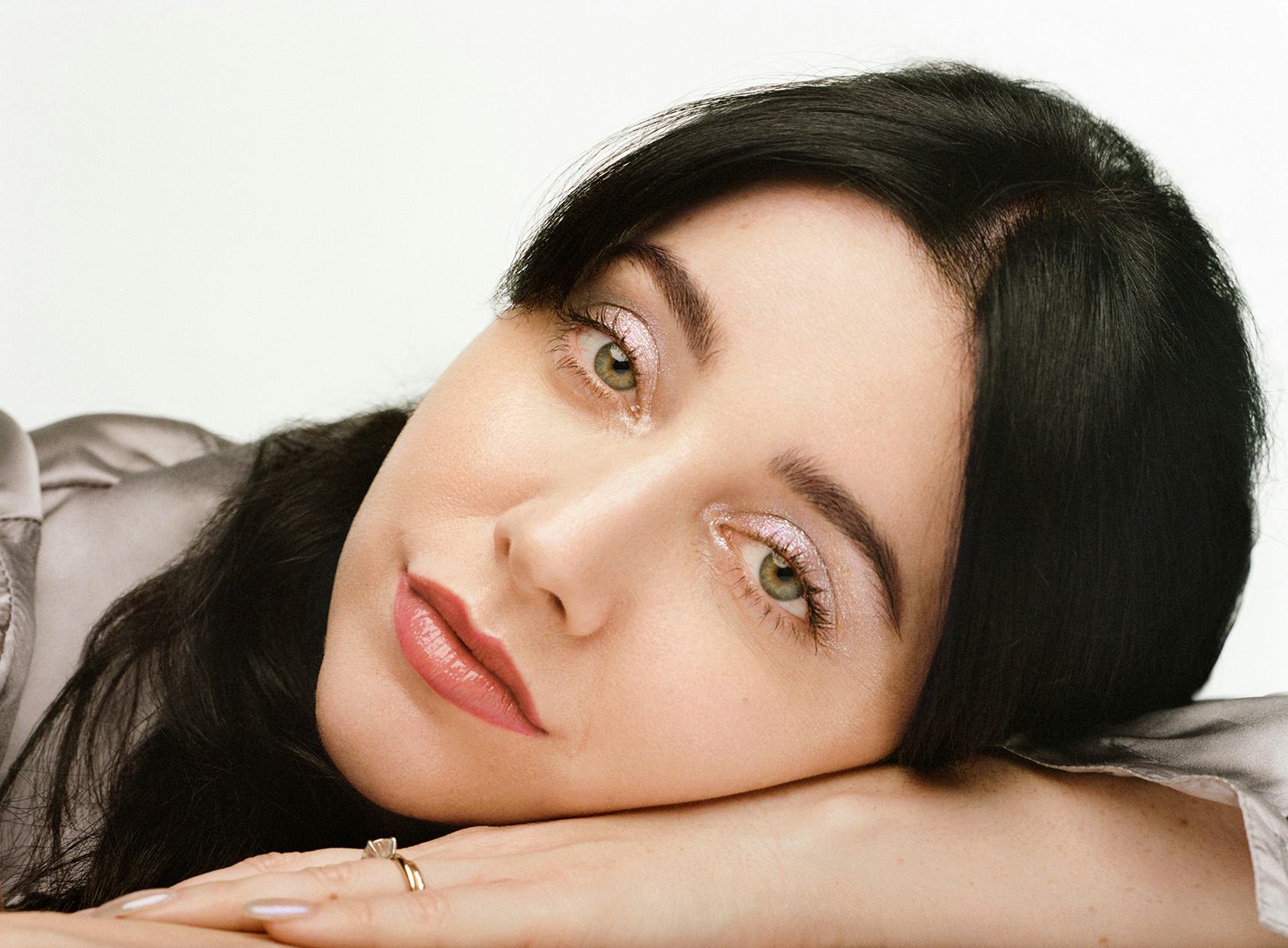 a prismatic silver eyeshadow look