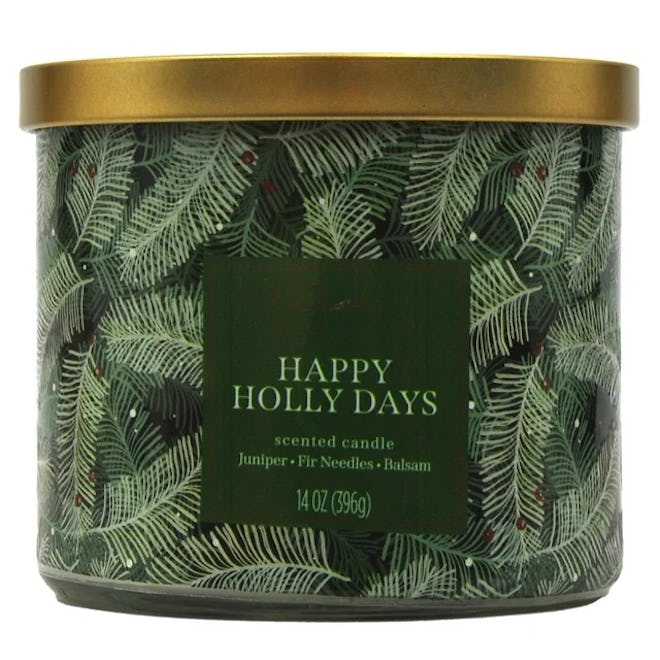 Happy Holly Days Candle