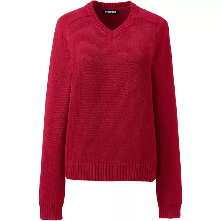 Cotton Modal V-neck Sweater