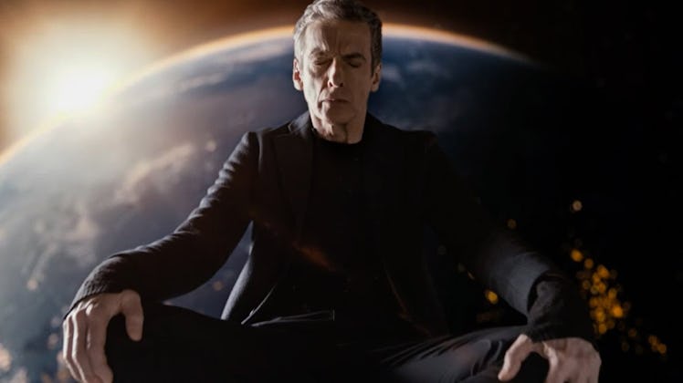 Peter Capaldi as the Doctor in "Listen."
