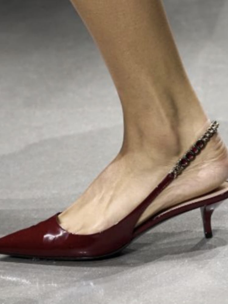 Gucci shoe on SS24 runway show