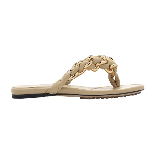 Bottega Veneta Dot Lagoon Chain Flat Sandals