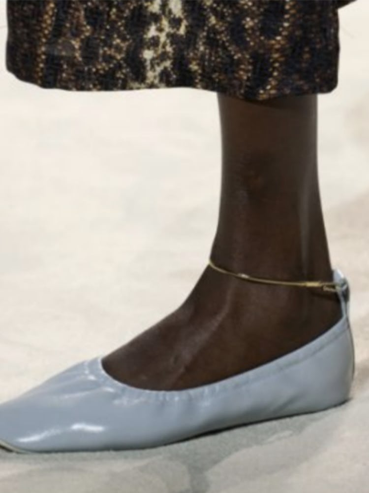 Fendi shoe on SS24 runway show