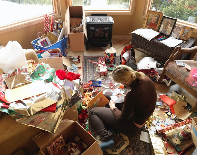 I am over the clutter of all the holiday presents.