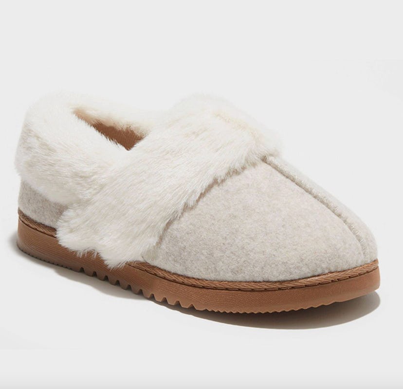 dluxe by dearfoams Felted Closed Back Loafer Slippers