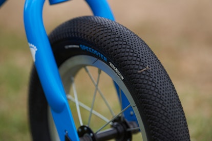 burly bike tires are a plus on this, the best balance bike for preschoolers. 