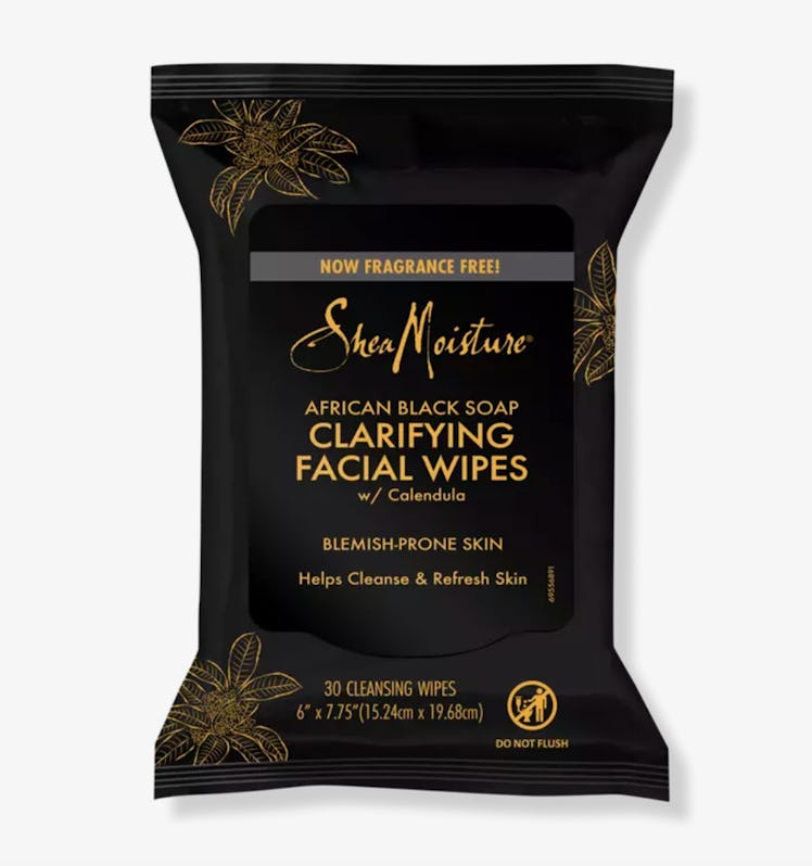 Shea Moisture African Black Soap Clarifying Cleansing Facial Wipes