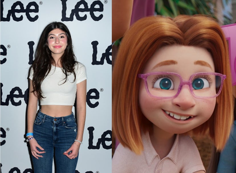 Sunny Sandler side by side with her character summer from LEO