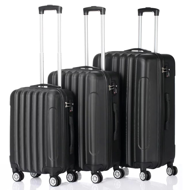 3-Piece Nested Spinner Suitcase Luggage Set