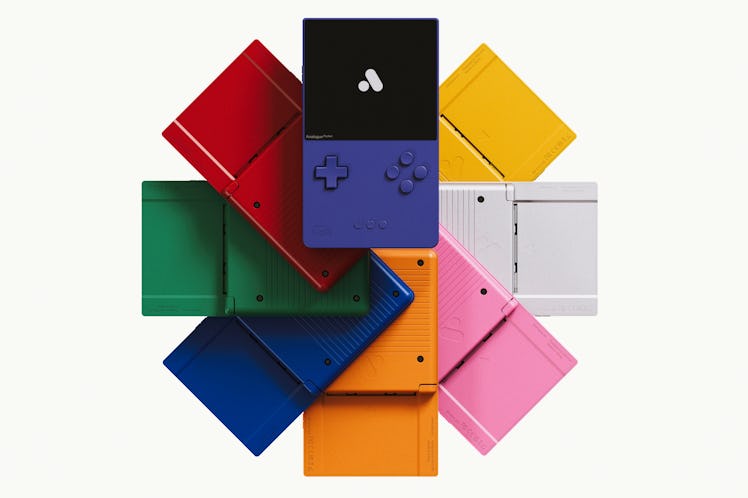 Analogue Pocket in eight different "Classic Limited Edition" colors.