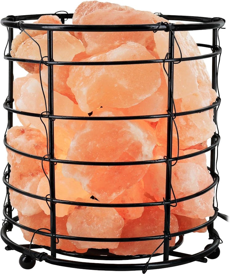 Greenco Flat Wire Basket Himalayan Salt Lamp