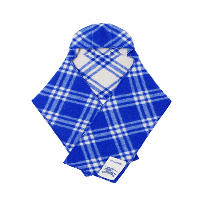 Burberry Hooded Checked Wool-Jacquard Scarf