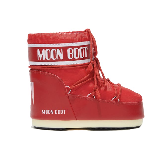 Icon Low Red Nylon Boots