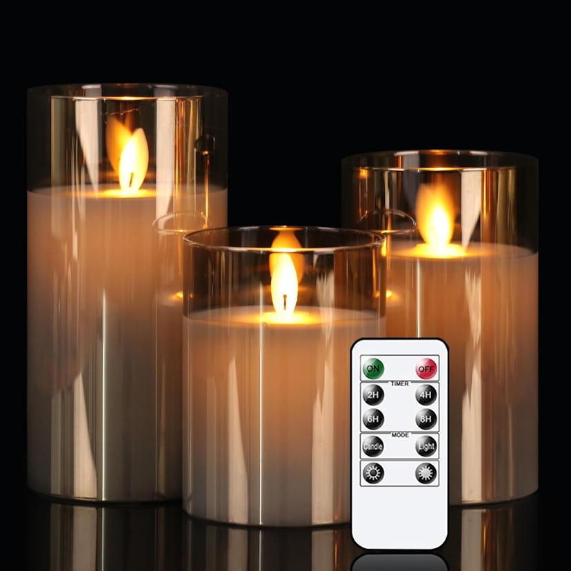 GenSwin LED Flameless Candles (3-Pack)