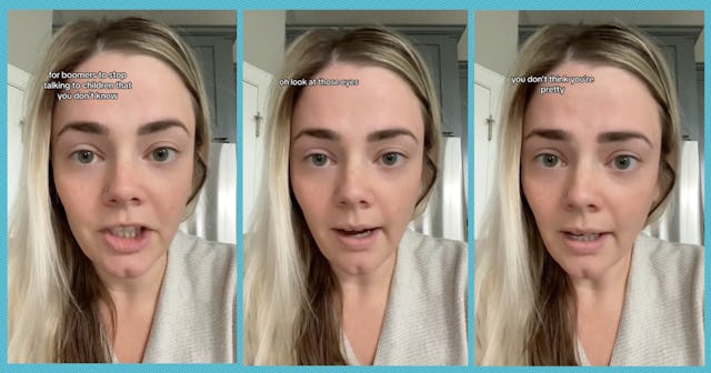 A Millennial mom tells Boomers to stop talking to her kid if they don't already know her.