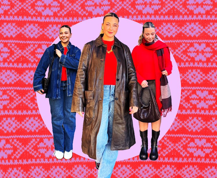 How To Style A Chunky Red Sweater For Every Kind Of Holiday Event