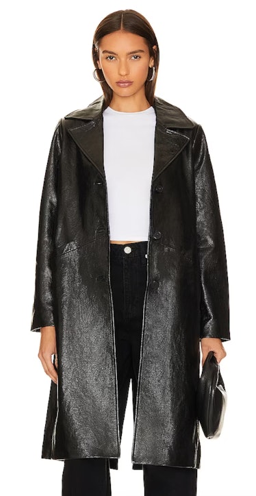 Leather Trench Coats Are Celebrity Favorites For Fall