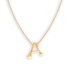 Initial Bold Pendant Necklace