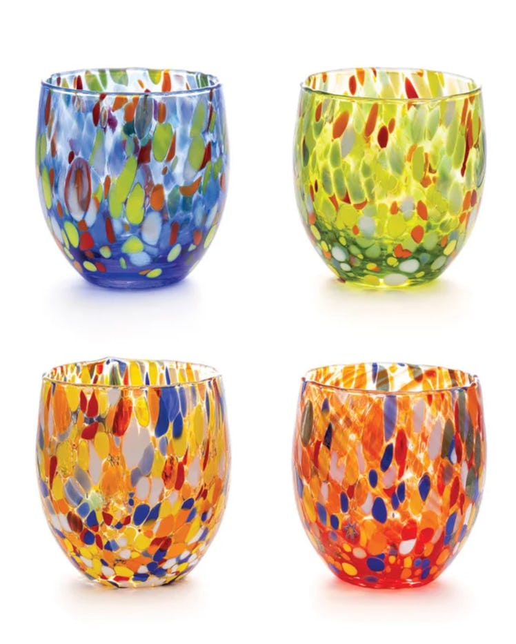 Murano Stemless Wine Glasses (Set of 4)