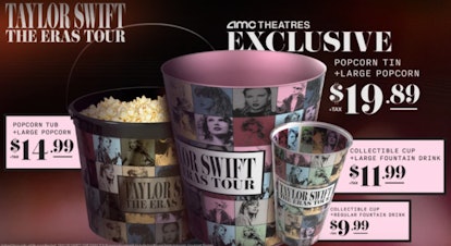 Taylor Swift AMC Merch 2023 - Grab popcorn bucket and collectible