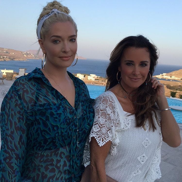 Kyle Richards and Erika Jayne.