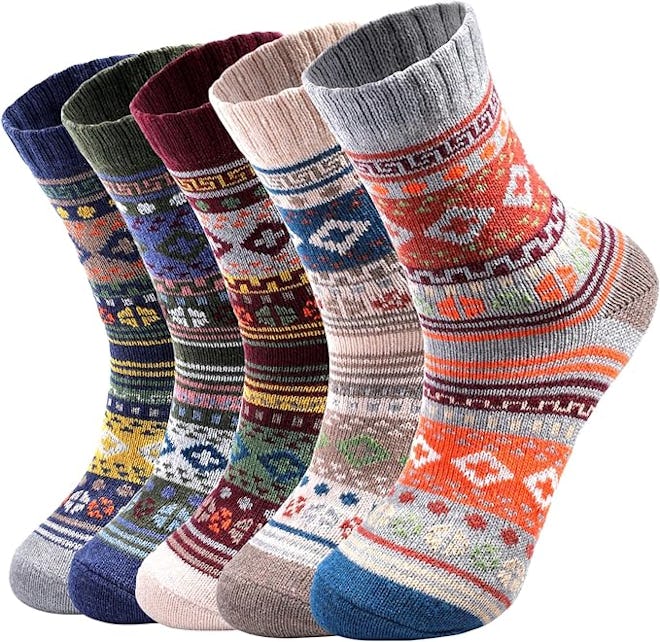 fauson Wool Socks (5 Pairs)