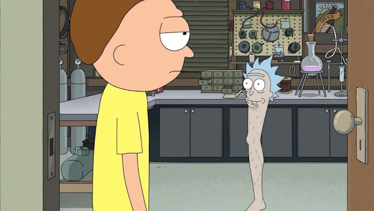 Leg Rick in Rick and Morty