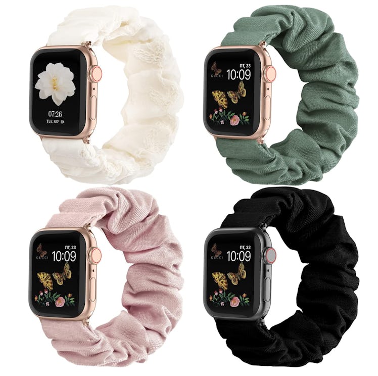 Recoppa Apple Watch Band Scrunchie (4-Pack)