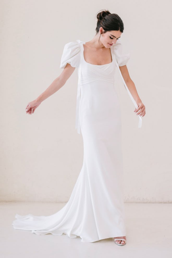 Watters Eloise Puff Sleeve Wedding Dress