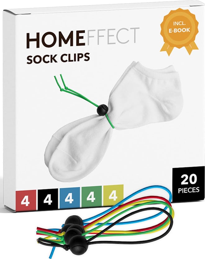 Homeffect Laundry Sock Clips (20-Pieces)