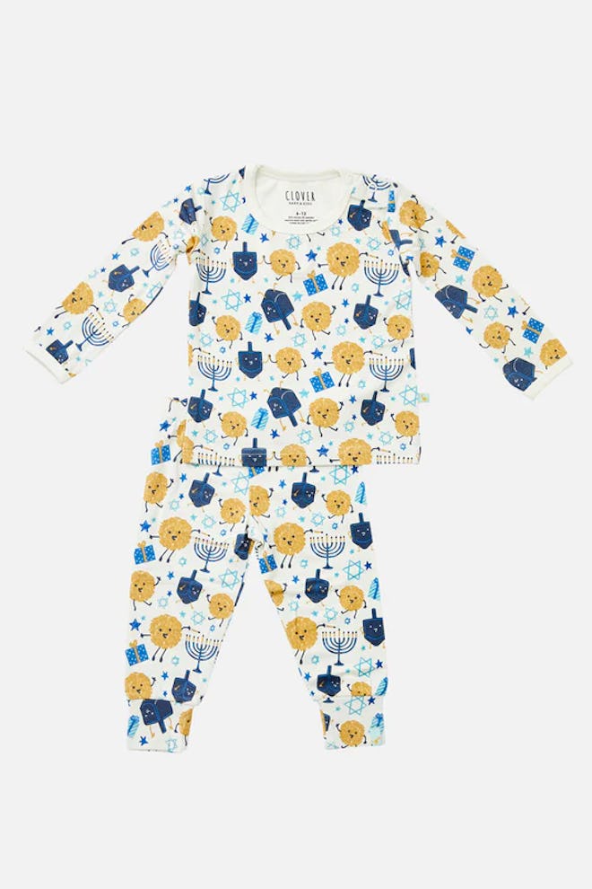 Hanukkah Long Sleeve Pajama Set for Babies