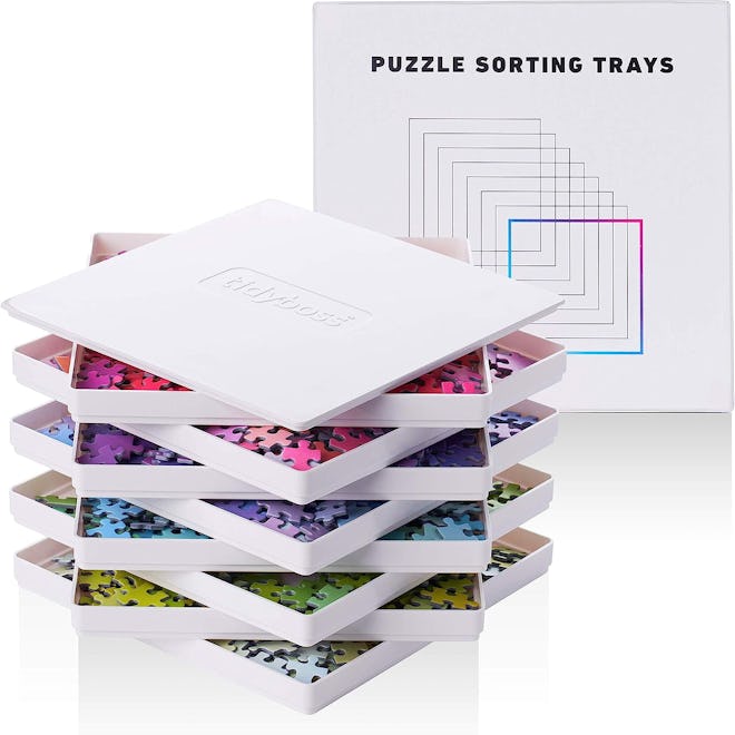 Tidyboss Puzzle Sorting Trays with Lid