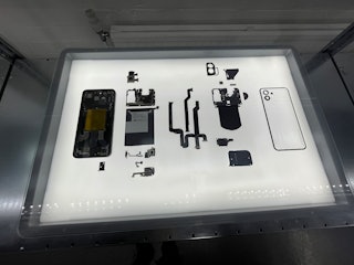 A case showing the internal parts of Nothing's Phone 1