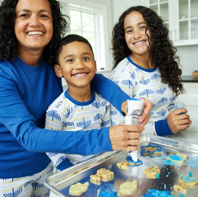 Organic Cotton Holiday Matching Family Pajamas, kids hanukkah pajamas